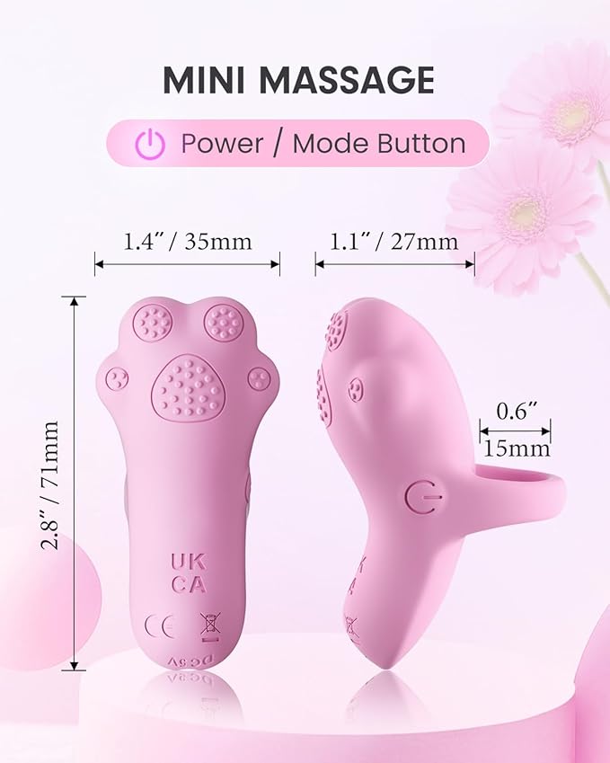 Portable Mini Facial Massage Ball, Waterproof Rechargeable Powerful Multifunctional Eye Face Finger Massager (Pink)-BrightBean Baby