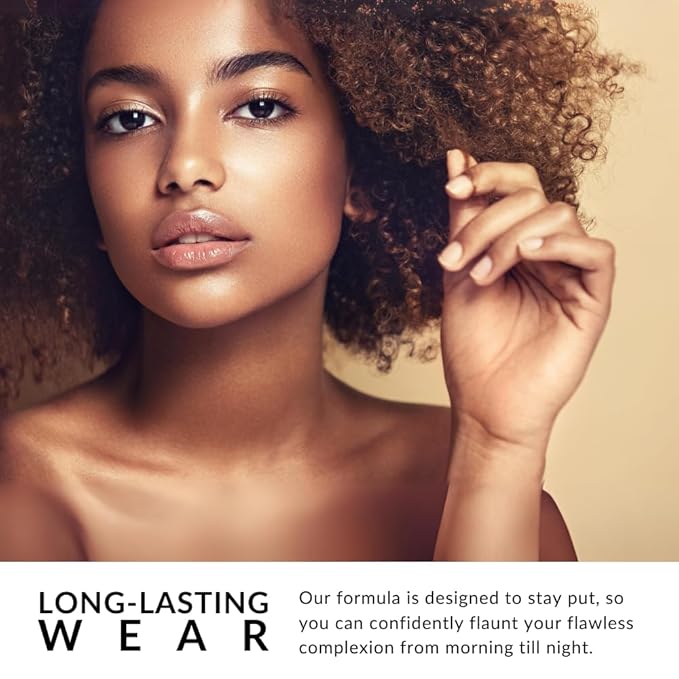 Luxury Oil Blotting Pressed Powder by Flori Roberts, Long Lasting Oil and Shine Control, Flawless Complexion for Women of Color or Deeper Skin Tones-BrightBean Baby