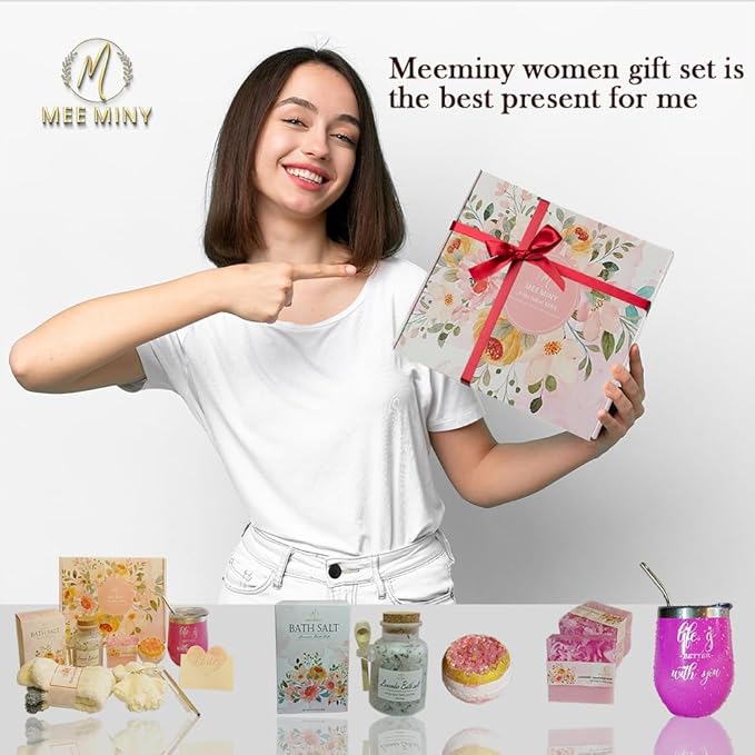 Mothers Day Gifts for Women,Relaxing Spa Gift Basket Set,Unique Gift Ideas for Women,Coworker Teacher Nurse Gifts for Women,Christmas Gifts for Mom Sister Best Friend Wife-BrightBean Baby
