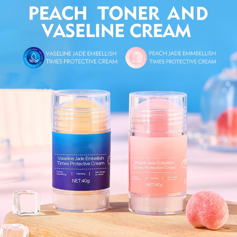 Crack Feet Prevention Stick,2pcs Anti Crack Foot Cream For Dry Heels,Moisturizing Foot Balm Stick for Women Men Dry Heels(Pink+Blue)-BrightBean Baby