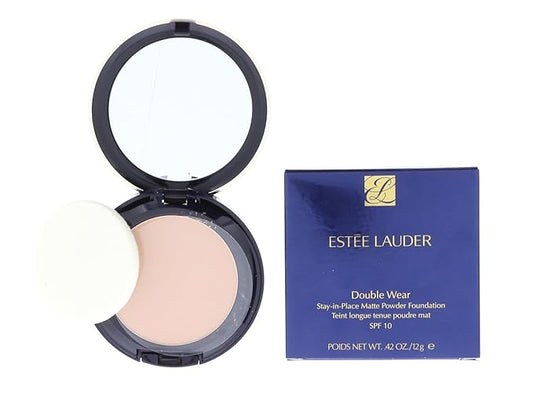 Estée Lauder Double Wear Stay-in-Place Matte Refillable Powder Foundation 3C2 Pebble-BrightBean Baby