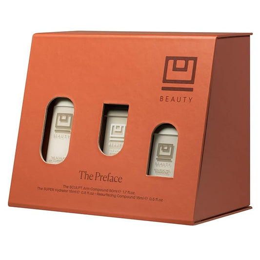 U Beauty Preface Kit | Skin Care Gift Value Set with Retinol, Vitamin C Serum Anti-Aging Essentials Skin Tightening Arm Cream + Facial Hyaluronic Acid Morning and Night - 2.7oz (Set of 3)-BrightBean Baby