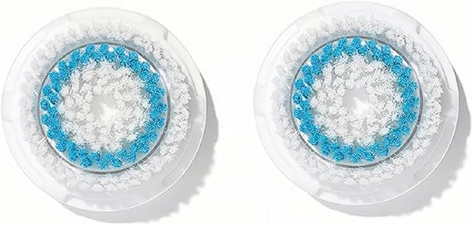 Facial Cleansing Brush Head Replacement Compatible with Clarisonic Mia 1, Mia 2, Mia Fit, Alpha Fit, Smart Profile Uplift and Alpha Fit, 2 Pack Deep Pore Face Brush Head-BrightBean Baby