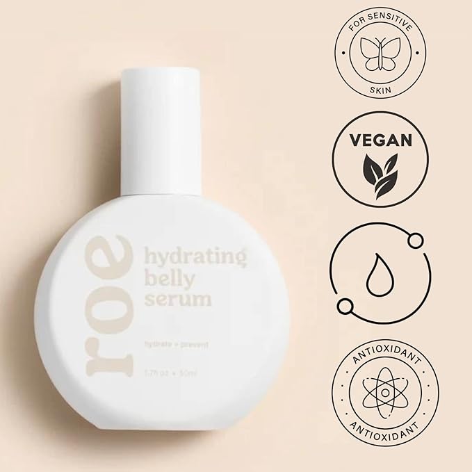 Stretch Mark Belly Serum/Oil for Sensitive Skin with Long and Short-term Hydration, Increases Skin Elasticity and Firmness Reduce Stretch Marks (Belly Serum)-BrightBean Baby