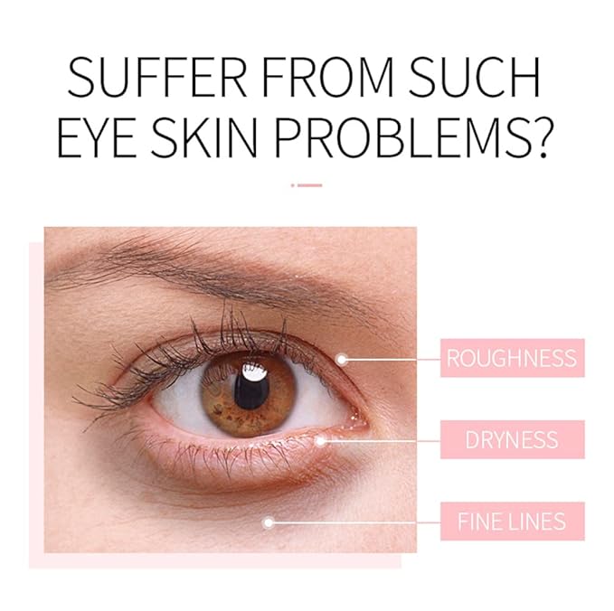 Rose Essential Oil Day and Night Eye Cream, Eye Cream for Dark Circles & Puffiness, Moisturizing Hydrating Fade Fine Lines Eye Bags Removal Dark Circles Firming Eye Skin For Women, Gift for Travel-BrightBean Baby