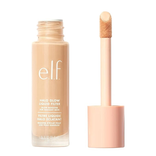 e.l.f. Halo Glow Liquid Filter, Complexion Booster For A Glowing, Soft-Focus Look, Infused With Hyaluronic Acid, Vegan & Cruelty-Free, 0 Fair-BrightBean Baby