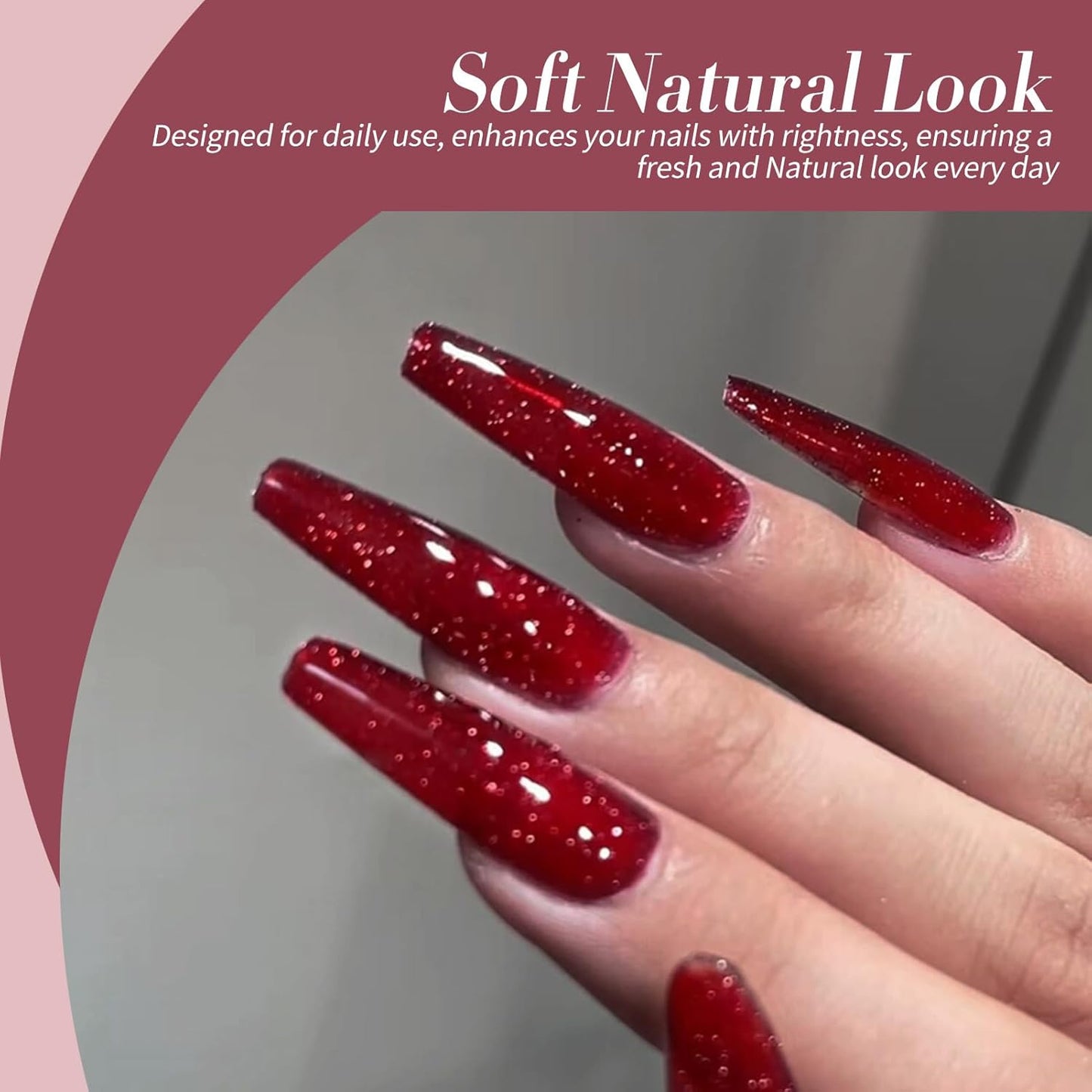 Born Pretty Jelly Burgundy Gel Nail Polish Halloween Ruby Blood Red Glitter Cat Magnetic Eye Gel Nail Polish Cherry Wine Red Gel Polish Collection Soak Off U v Led Gel Nail Kit Minicure DIY Gift 6PCS-BrightBean Baby