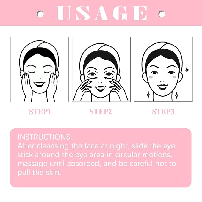 Retinol Eye Stick with Vitamin C Eye Cream for Dark Circle and Puffiness, Brightening Eye Balm Reduces Fine Lines and Bags in 4 Weeks-BrightBean Baby