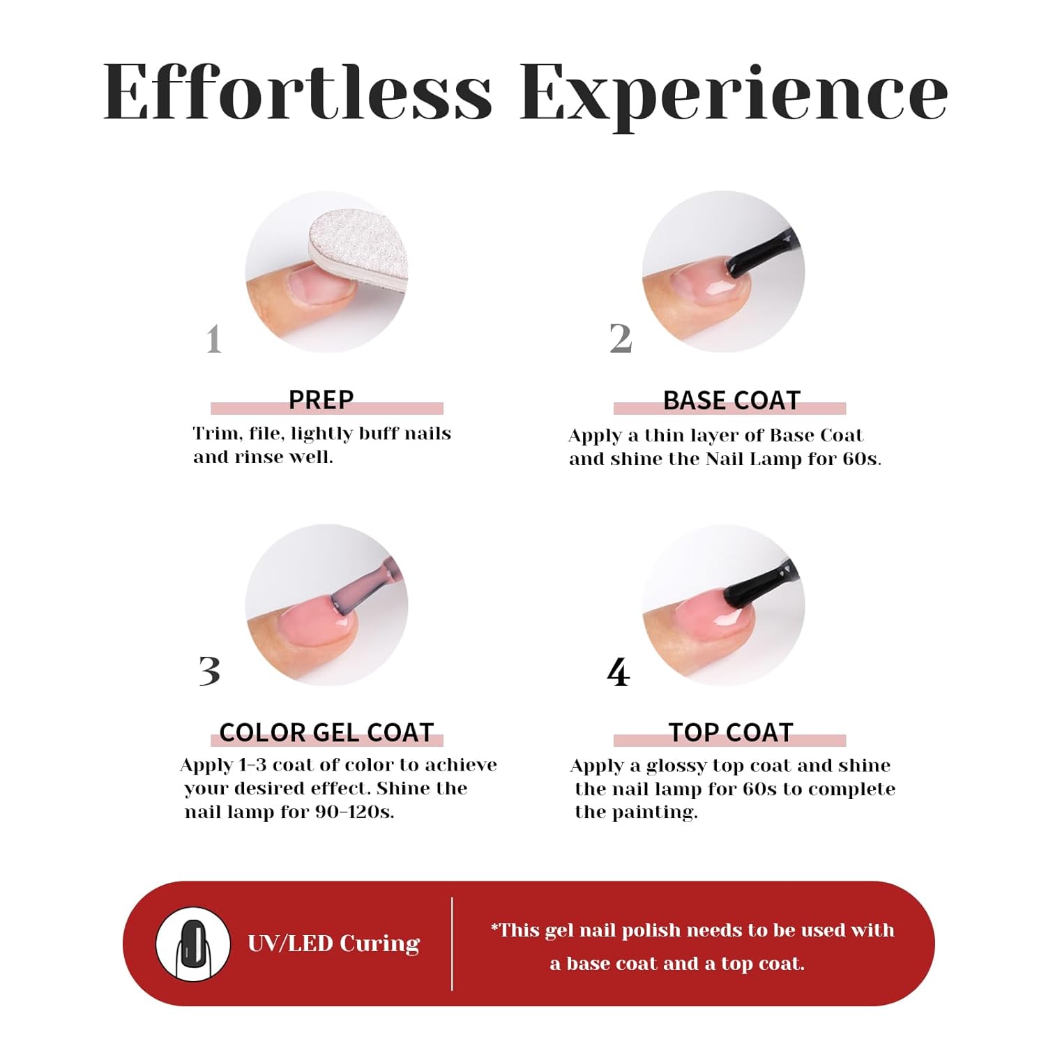 Dark Peach Glitter Gel Polish, Golden Sparkly Deep Peach Red Gel Nail Polish, 15ml UV/LED Soak Off Gel Polish for Manicure Salon or DIY Nail Art at Home - GP0093-BrightBean Baby