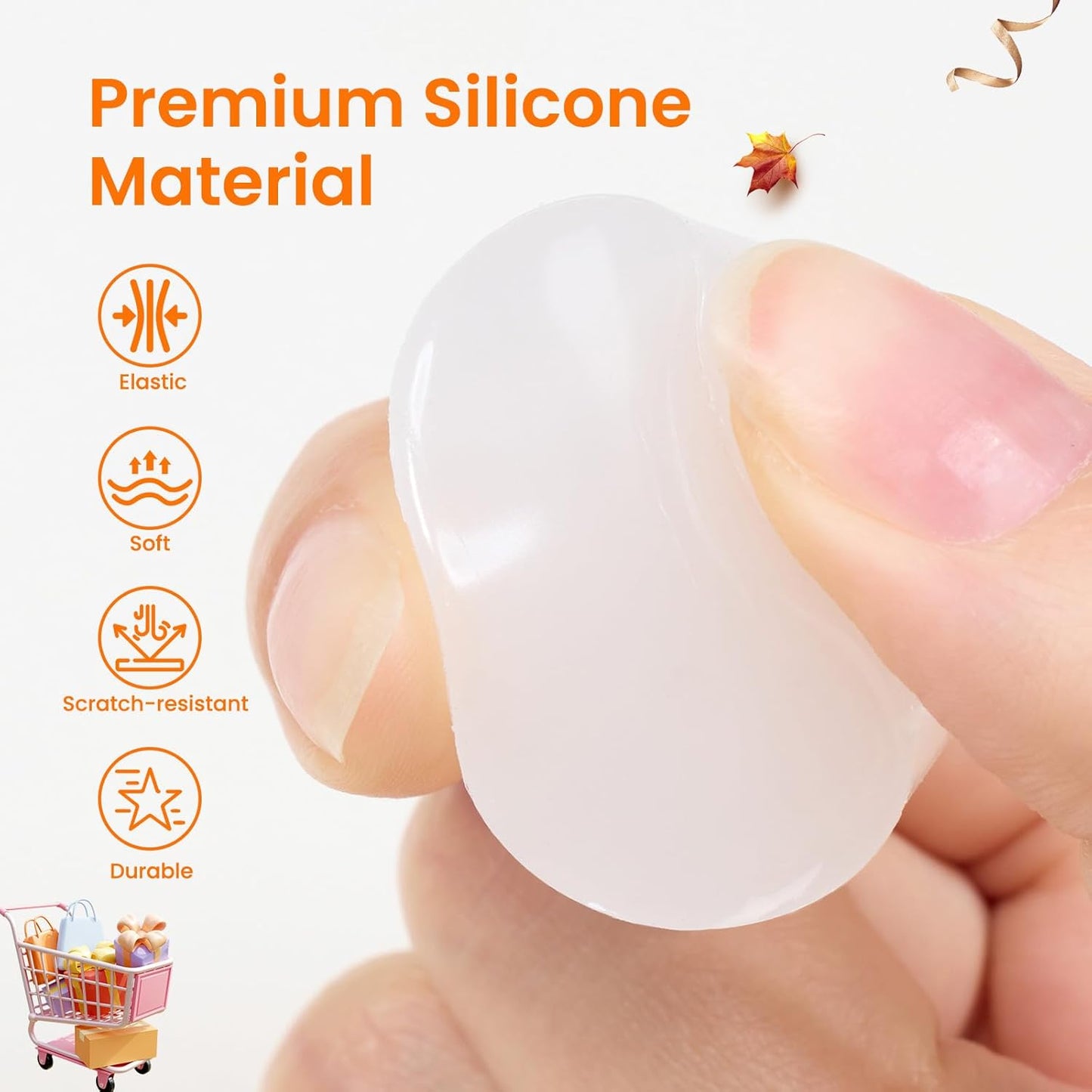 Beetles Nail Stamp 3Pcs Silicone French Tip Nail Stamp Kit with Replacement Nail Stamper Heads and Scrapers Soft Silicone Nail Printing Tool for Home Manicure Diy Nail Art Salon Gifts for Girls-BrightBean Baby