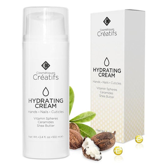 Moisturizing Hand Cream for Dry, Cracked Hands, Nails and Cuticles - 3.4 fl. oz. - Anti-Aging Skin Moisturizer with Vitamin E, Shea Butter, and Ceramides-BrightBean Baby
