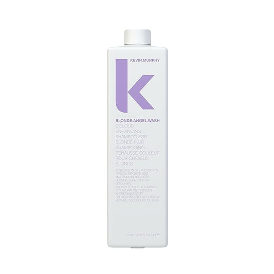 KEVIN.MURPHY BLONDE.ANGEL.WASH - Blonde Shampoo - Purple Shampoo for Blonde & Grey Hair - Colour Enhancement Hair Care - Colour Safe - Paraben & Sulphate Free - 1000 mL / 33.8 fl oz-BrightBean Baby