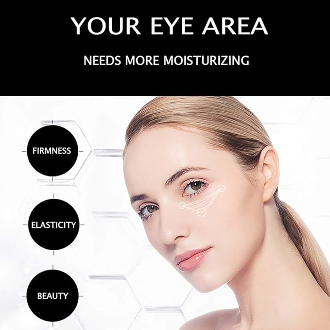 VENZEN Gold Moisturizing Eye Cream Anti Aging Anti Wrinkle Shade Dark Circles Shine Serum Glycerin Delicate Hyaluronic Acid 15g-BrightBean Baby