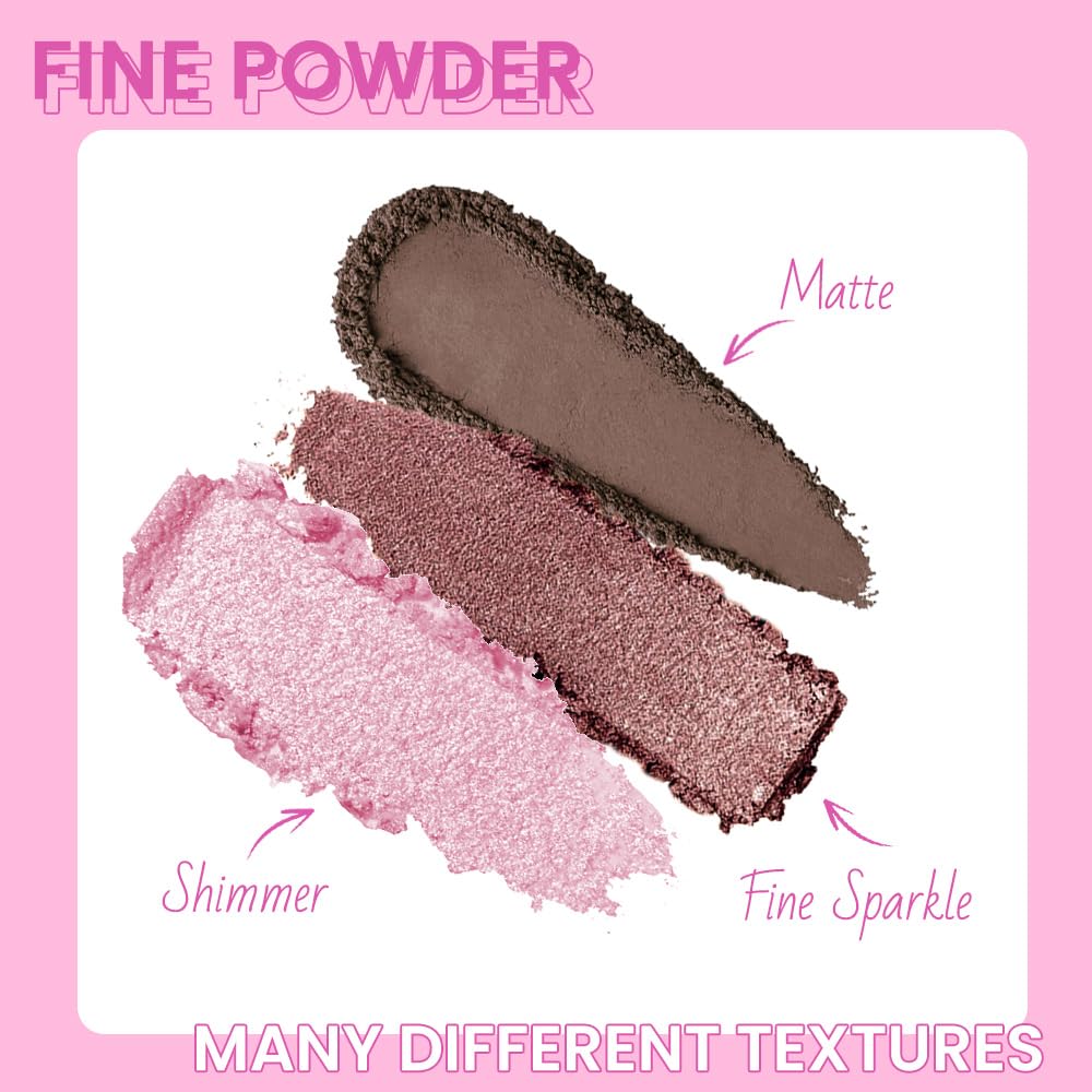 AMY'S DIARY 12Color Matte Purple Pink Eyeshadow Palette,Shimmer Eye Shadow Long-Lasting, and Highly Pigmented Elevate Your Eye Makeup-BrightBean Baby