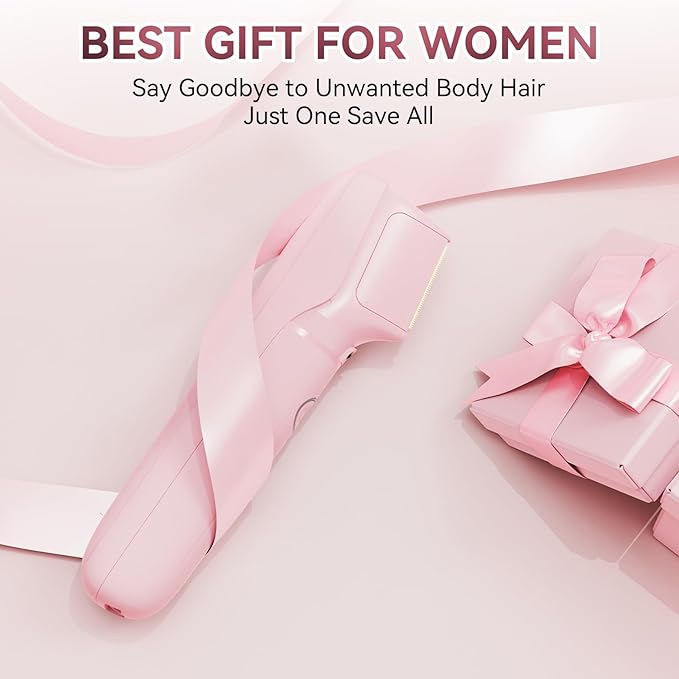 Women's Bikini Trimmer - Painless Body Shaver with Curved Single Blade, Waterproof for Sensitive Skin & Intimate Areas-BrightBean Baby