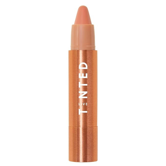 Live Tinted Huestick: All-over Color Corrector Multistick for Brighter, Balanced Skin, Works on Lips, Cheeks, And Eyes, Vitamins C+E Soothes, Heals & Nourishes Damaged Skin - Perk 3g / 0.1oz-BrightBean Baby