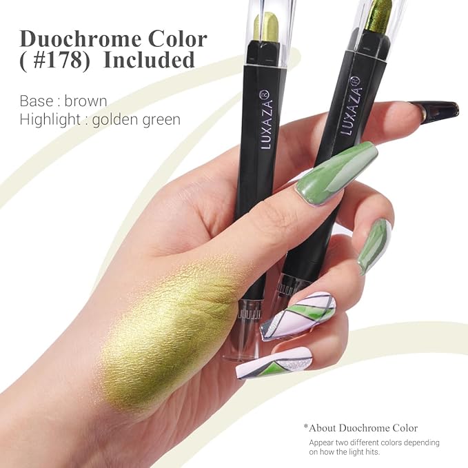 Neutral Eyeshadow Stick Makeup Set, Metallic Shimmer Matte Cream Eye Shadow Eyeliner Brightener Pencil Crayon - Classic 6PCS A007