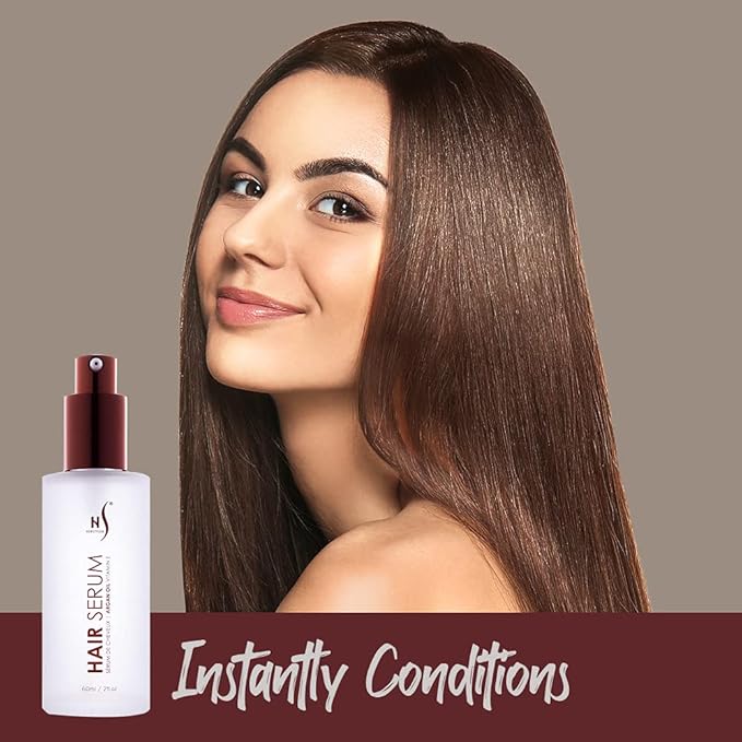 HerStyler Serum, 4 Pack - Hair Styling Agent with Argan Oil for Dry, Damaged Hair - Frizz Control Serum for Straightening, Shine, Trendy Tresses-BrightBean Baby