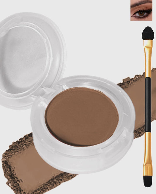 Single Matte Eyeshadow,Brown Eye Shadow Palette Makeup for Older Women, High Pigment Waterproof Nude Pressed Eye Shadows Brow Powder with Smooth Lightweight Powde,Blendable for Daily Eye Look-224-BrightBean Baby