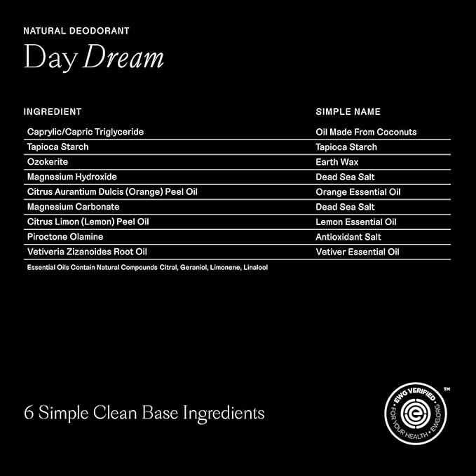 Each & Every Aluminum Free Deodorant for Women & Men, Citrus & Vetiver - All Natural Deodorant for Sensitive Skin, EWG Verified - Clean, Baking Soda-Free, Plant-Based Fragrance - 2.5oz, 2 Pack-BrightBean Baby