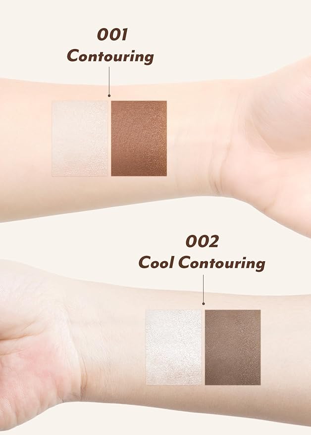 I'M MEME I'm Multi Stick Dual | Two Shade Shading and Highlighting Matte Finish | Suitable for Beginners Portable Size | 002 Cool Contouring-BrightBean Baby