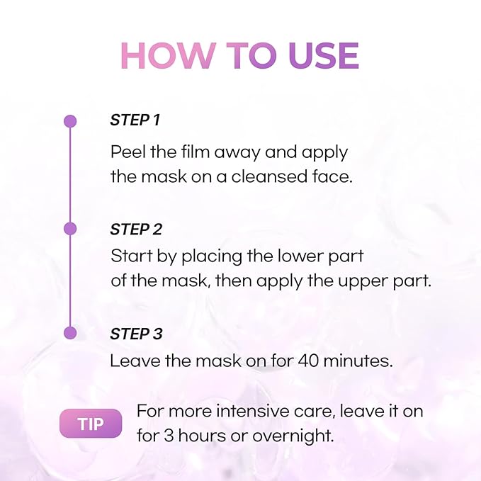 Cell Fusion C Glass Skin Collagen Mask, 1.23 oz. x 5 Sheets, Overnight Hydrogel Mask with Triple Collagen & Niacinamide, Hydrating and Plumping, Korean Skincare-BrightBean Baby