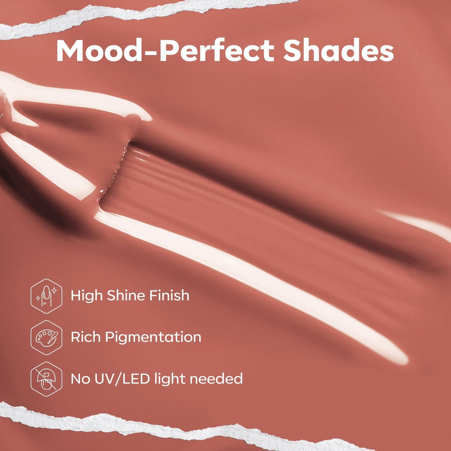 modelones Brown Nail Polish, Neutral Dark Nude 15 ml Quick Dry Nail Lacquer Strengthener Chip Resistant Long Last Shine Fingernail Toe Nail Art DIY Home Travel Manicure Gift for Women Girls 0.5 Fl Oz-BrightBean Baby