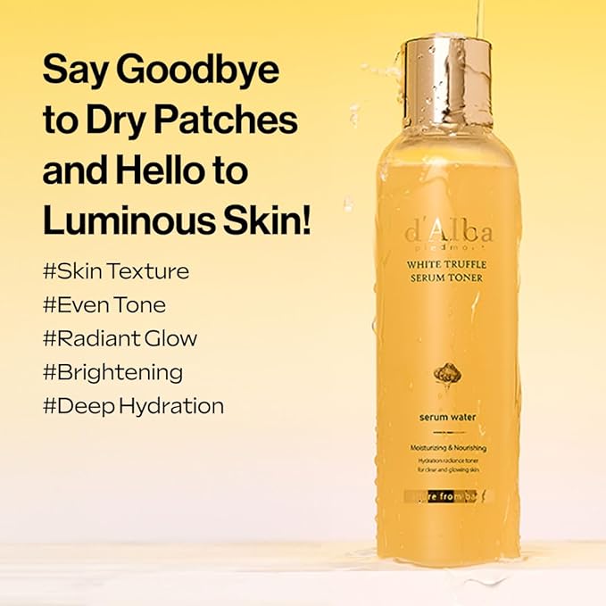 d'alba Piedmont White Truffle Moisturizing Serum Toner, Glass Skin with Double Vitamin Skincare, Face Moisturizer, (6.08fl. oz)-BrightBean Baby
