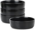 Stone Lain Eden 4-Piece Pasta Bowl Set Stoneware, Black