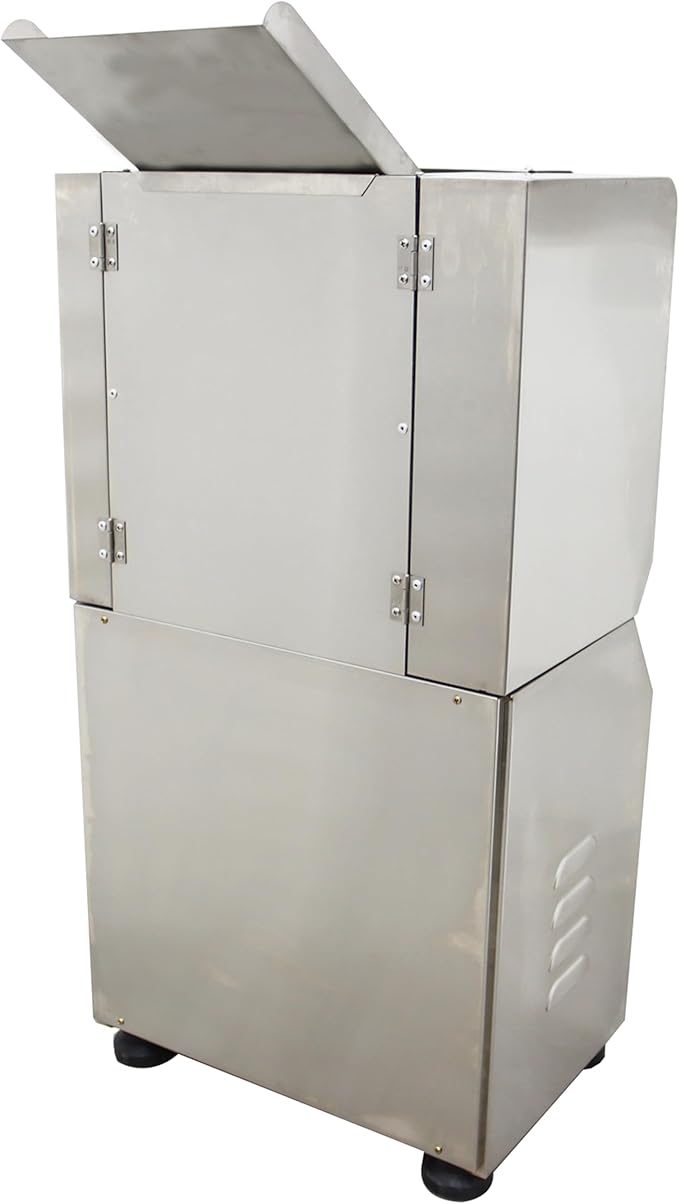 TECHTONGDA Electric Noodle Making Dough Roller Pasta Dumpling Skin Maker Noodle Cutting Machine 2200W 11.4inch Roller with 2mm Round Cutter Head