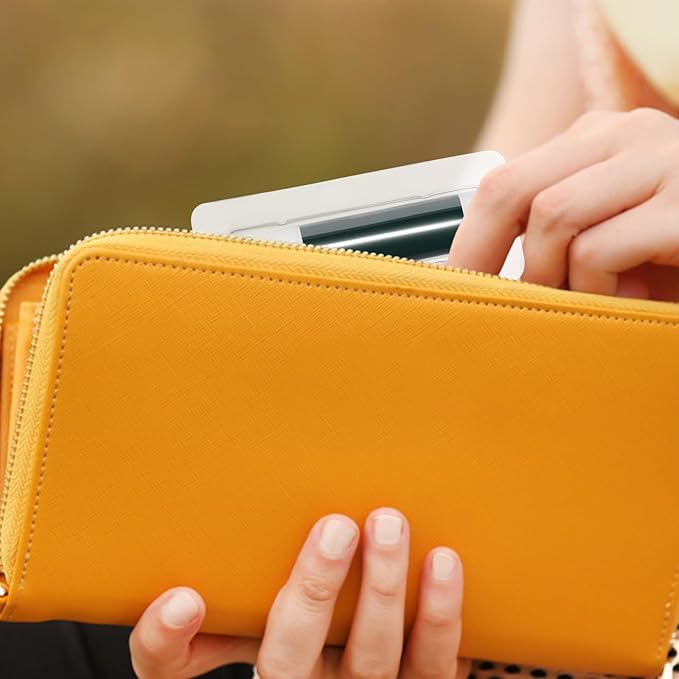 VILLCASE Lip Balm Pouches, 40pcs Plastic Lipstick Money Holder Clear Dome Lip Chap-Stick Money Cash Pounches, Lip Balm Cover for Gift Card DIY Crafts, Not Include Tape-BrightBean Baby