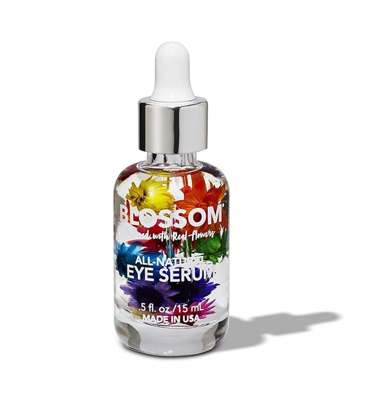 Blossom All Natural Organic Cruelty Free Moisturizing Eye Serum with Essential Oils, Infused with Real Flowers, Made in USA, 0.5 fl. oz., Spring Bouquet-BrightBean Baby