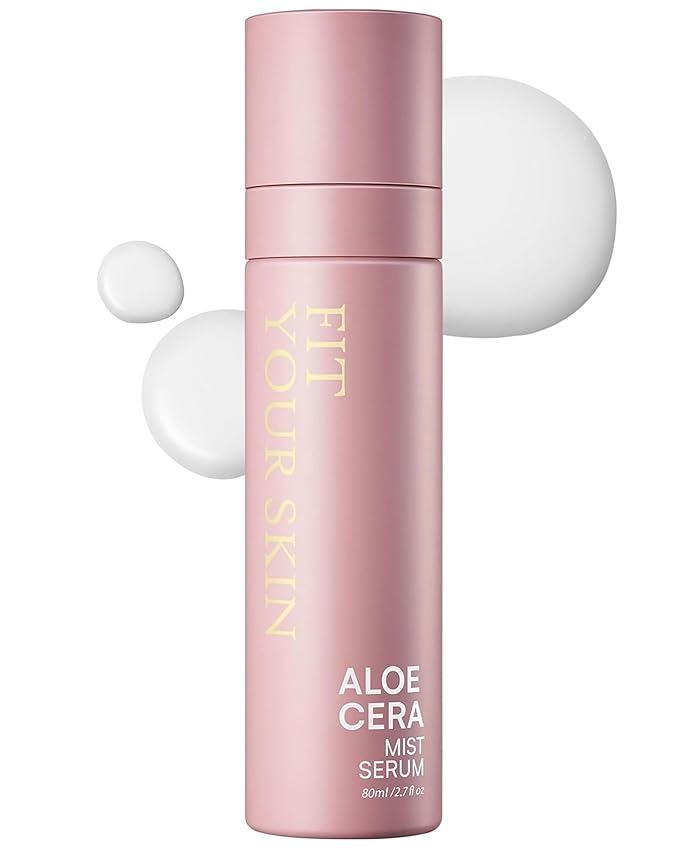 Aloe Cera Mist Serum - Vegan Hydrating Face Spray with Aloe Vera and Ceramide for Rough and Dry Skin - Refreshing & Hydrating Facial Mist - Fresh Herb Citrus Scent, 2.7 fl.oz.-BrightBean Baby
