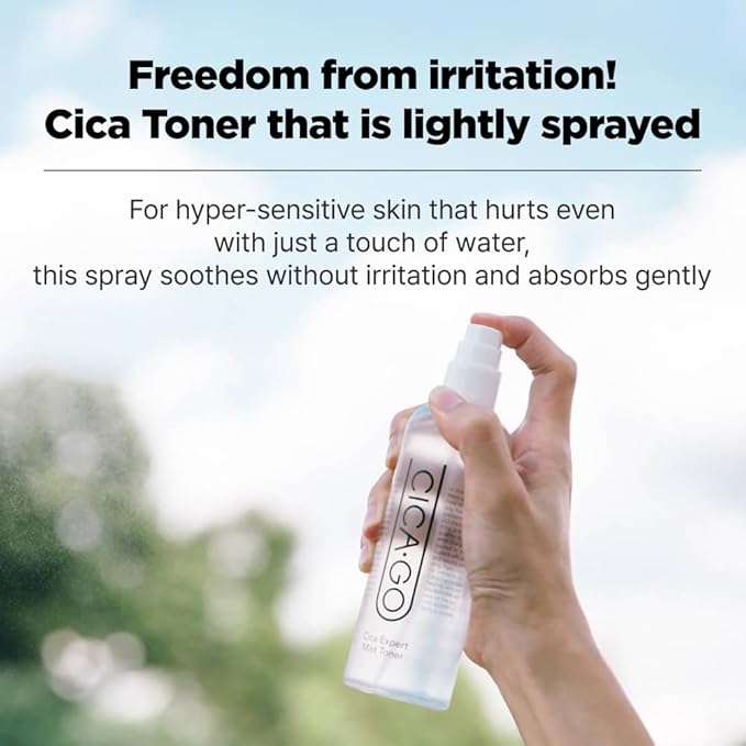 CICA Expert Mist Toner, Alcohol-Free Soothing Facial Mist for Sensitive Skin, Hydrating & Calming Korean Skin Care (5.07 fl.oz/150ml)-BrightBean Baby