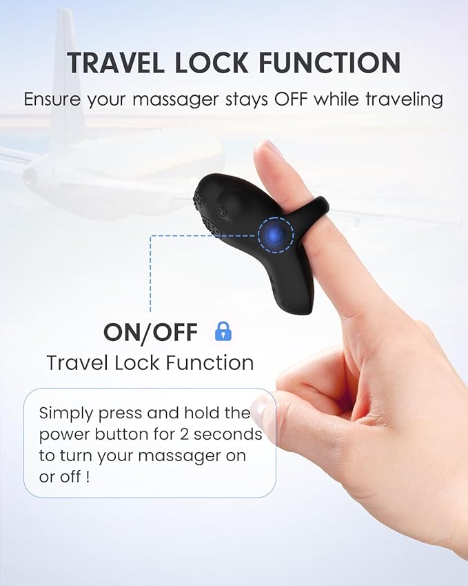 Portable Facial Massage Ball, Waterproof Rechargeable Powerful Multifunctional Eye Face Finger and Neck Massager, Black-BrightBean Baby