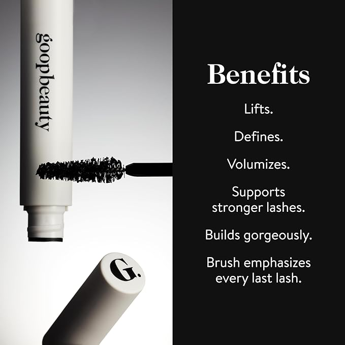 goop Beauty Featherlash Lifting Serum Mascara | Volumizing & Lengthening Mascara with Nourishing, Clean Ingredients | 0.15 fl oz-BrightBean Baby