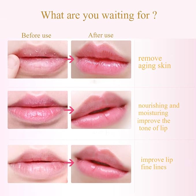 Lip Mask, 30PCS Collagen Crystal Pink Lip Care Gel Pads Treatment, Moisturizing Anti-Wrinkle Anti-Aging Firm Hydrate Lips, Remove Dead Skin Moisture Essence Make Your Dry Lip Attractive Sexy-BrightBean Baby