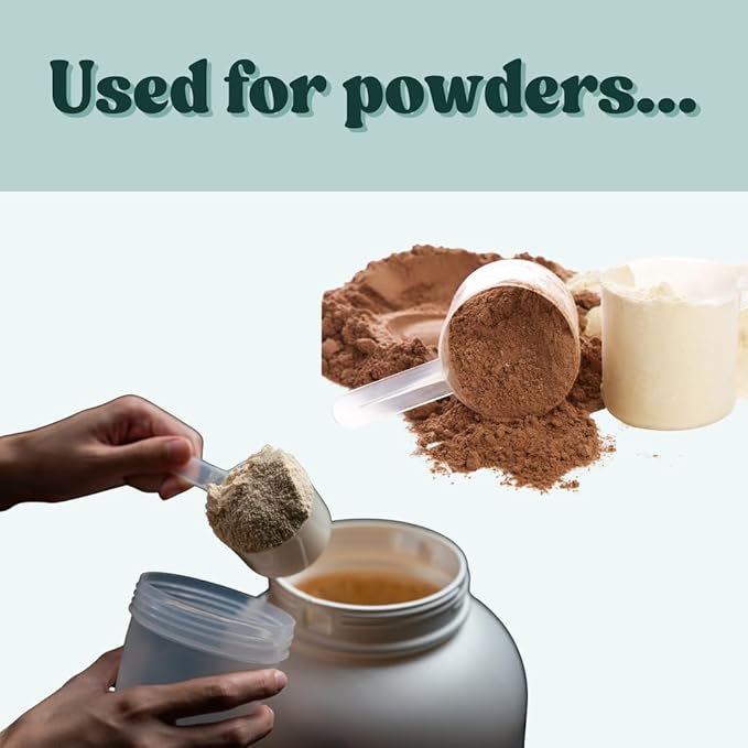 6.5 mL (6.5 CC) Long Handle Scoop for Measuring Coffee, Pet Food, Grains, Protein, Spices and Other Dry Goods (Pack of 10)