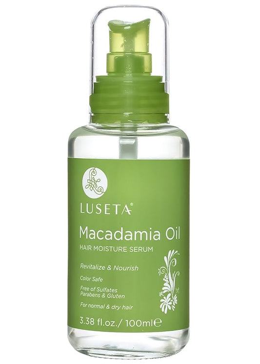 Luseta Macadamia Oil Hair Moisture Serum Nourishing & Revitalizing for Normal and Dry Hair 3.38oz-BrightBean Baby