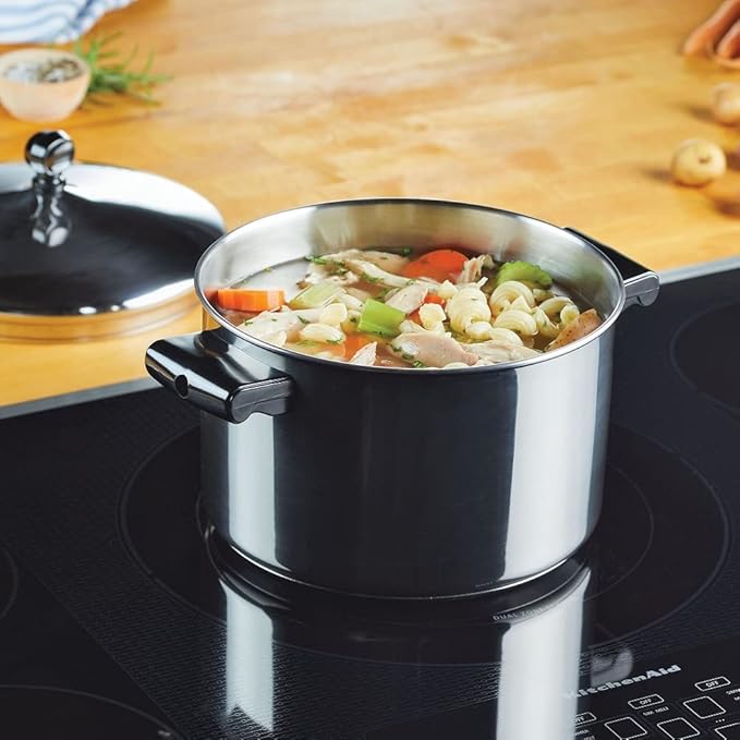 Farberware Classic Stainless Steel Cookware Set 15-Piece - Complete Kitchen Pots and Pans