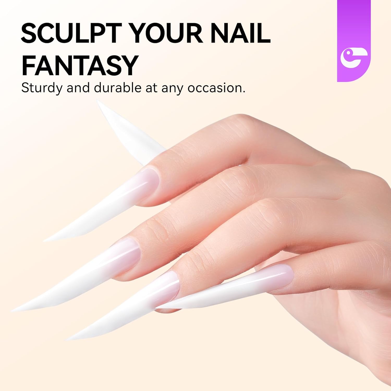 Gelike EC Dual Forms for Extension: 96 Pcs Color Nail Form, 4 Style 12 Size Nail Forms For Builder, Half Matte Gel Forms For Manicure Art Design Salon Diy-BrightBean Baby