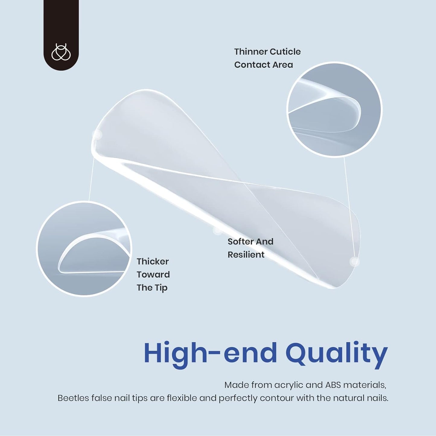 Beetles Gel Nail Kit Easy Extension Set, 240 PCS Long Square Gel Nail Tips Full Cover With 5 In 1 Nail Glue Base Gel and Innovative Uv Led Lamp Easy DIY Gift for Women-BrightBean Baby