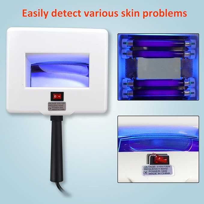 Beauty Star Woods Lamp Skin Analyzer, Professional Esthetician Supplies, Portable SPA Beauty Skin Care Tool-BrightBean Baby