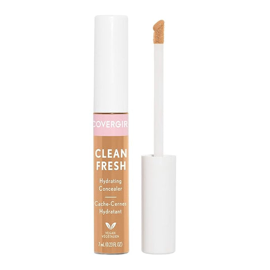COVERGIRL Clean Fresh Hydrating Concealer, Medium, 0.23 Fl Oz-BrightBean Baby