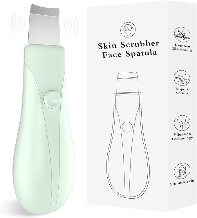 Skin Scrubber Face Spatula Skin Spatula Pore Cleaner Blackhead Remover Tools for Facial Deep Cleansing Skin Care Tool for Men and Women (Green)-BrightBean Baby