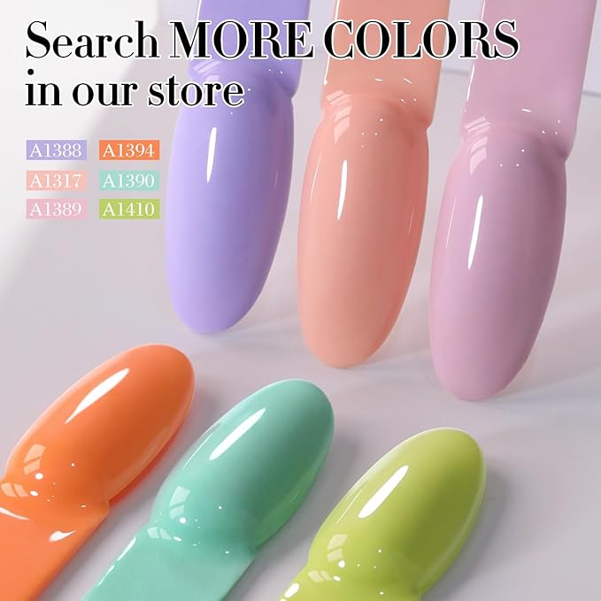 Double Rhythm Pastel Green Gel Polish Sheer Neutral Natural Light Milky Same Color Same Bottle 15ML Jelly UV Nail Art DIY at Home (Pale Green-A1410)-BrightBean Baby