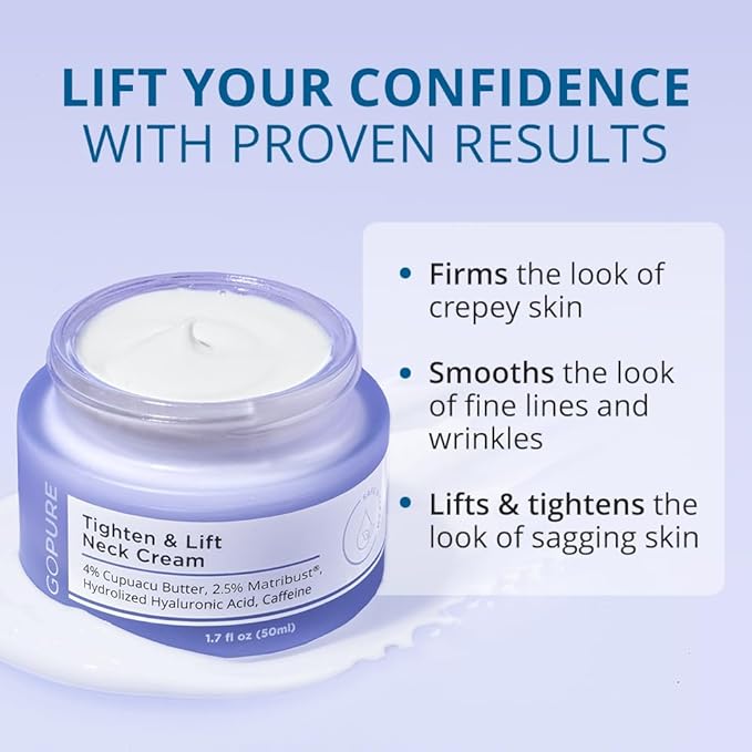 goPure Tighten and Lift Neck Cream- Clinically Tested-BrightBean Baby