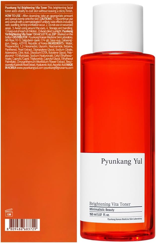 Pyunkang Yul PKY Radiance Vita Toner for Flawless and Radiant Skin, Blemish Care Toner with Vitamin C & Niacinamide, Zero Irritation, Korean Skincare (5.07 Fl. Oz, 150ml)-BrightBean Baby