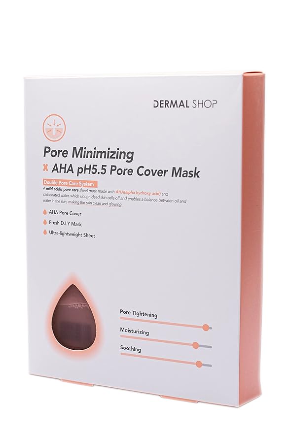 Transparent Pore Reducing Mask AHA pH5.5 Dermal Shop-BrightBean Baby