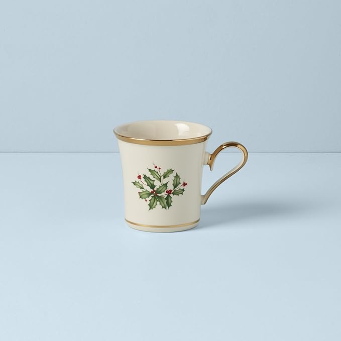 Lenox 146504060 Holiday Mug, Porcelain, Christmas Drinkware